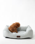 Cama para perros Vichy turquesa