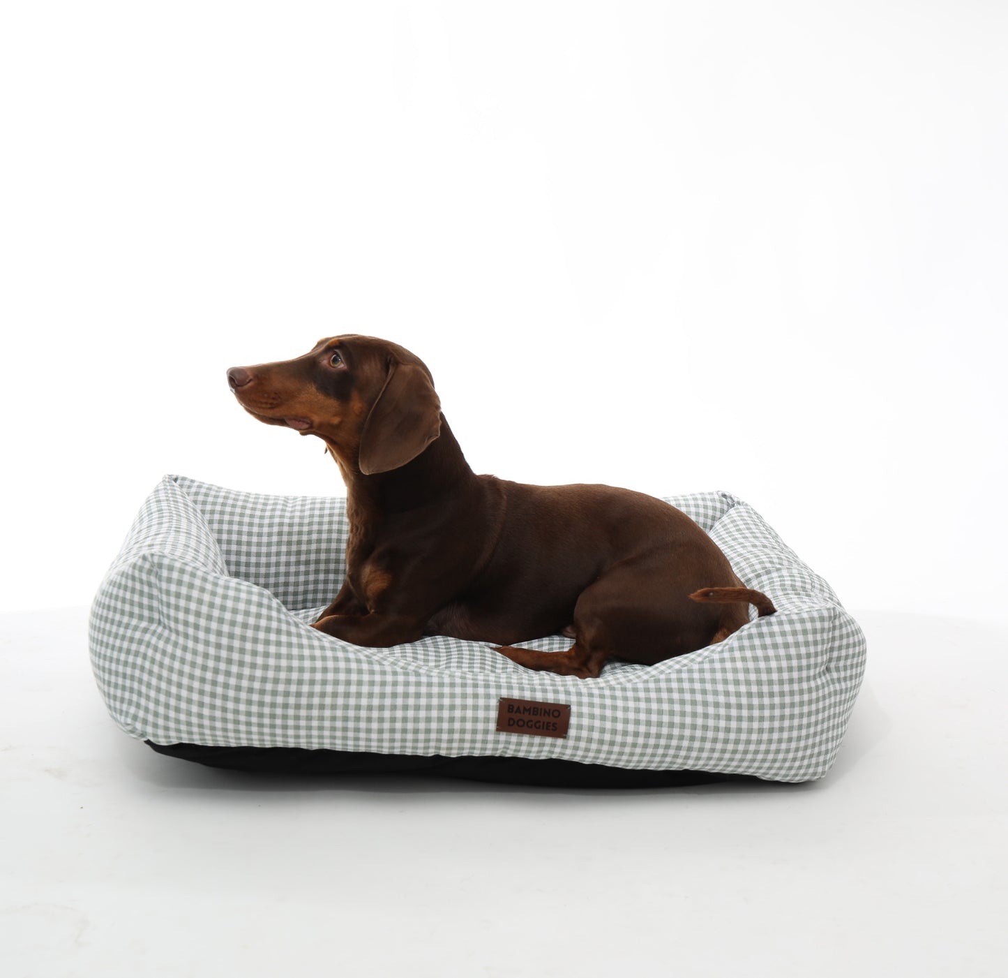 Cama para perros Vichy turquesa