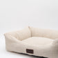 Cama para perros vichy beige